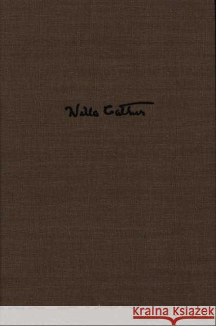 Willa Cather's Collected Short Fiction 1892-1912 Cather, Willa 9780803207707 University of Nebraska Press