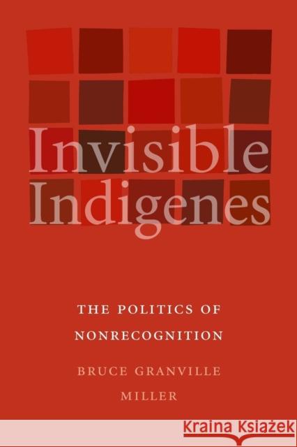 Invisible Indigenes: The Politics of Nonrecognition Miller, Bruce Granville 9780803218390 University of Nebraska Press