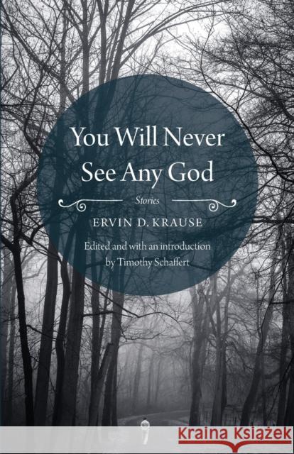 You Will Never See Any God Krause, Ervin D. 9780803249769 Bison Books