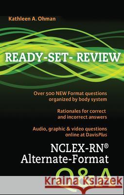 Nclex-Rn(r) Alternate-Format Q&A Ohman, Kathleen A. 9780803625396 F. A. Davis Company