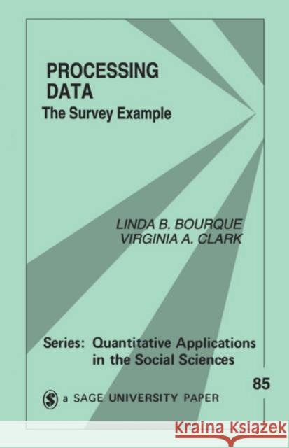 Processing Data: The Survey Example Bourque, Linda B. 9780803947412 Sage Publications