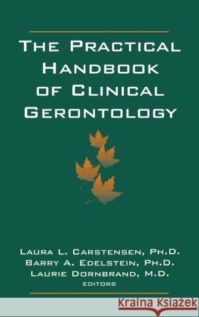 The Practical Handbook of Clinical Gerontology Laura L. Carstensen Barry A. Edelstein Laurie Dornbrand 9780803952379 Sage Publications