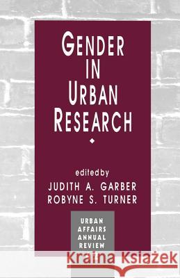 Gender in Urban Research Judith A. Garber Robyne S. Turner 9780803957251