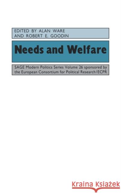 Needs and Welfare  9780803983045 SAGE PUBLICATIONS LTD
