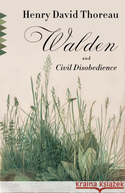 Walden and Civil Disobedience Henry David Thoreau 9780804171564 Vintage Books