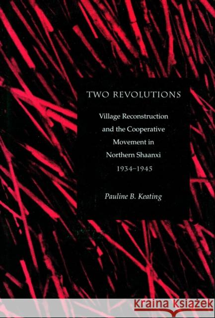 Two Revolutions: Village Reconstruction and the Cooperative Movement in Northern Shaanxi, 1934-1945 Keating, Pauline B. 9780804728256 Stanford University Press