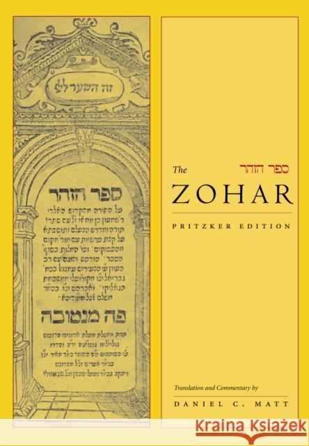 The Zohar: Pritzker Edition, Volume Four Matt, Daniel C. 9780804757126 Stanford University Press