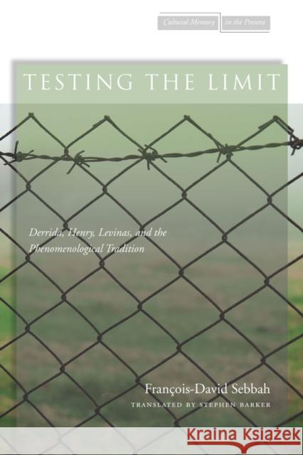 Testing the Limit: Derrida, Henry, Levinas, and the Phenomenological Tradition Sebbah, François-David 9780804772747 Stanford University Press