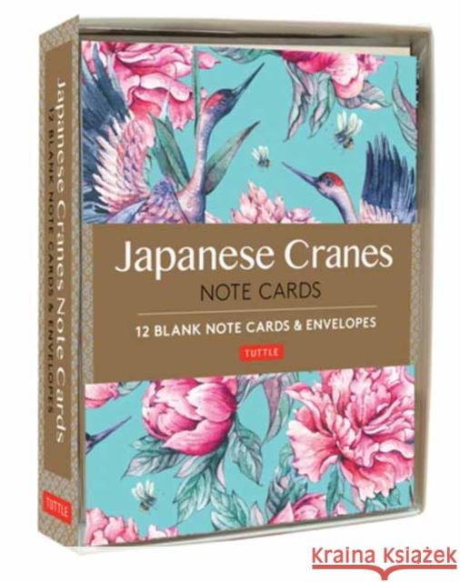 Japanese Cranes Note Cards: 12 Blank Note Cards & Envelopes (6 X 4 Inch Cards in a Box) Tuttle Editors 9780804851640