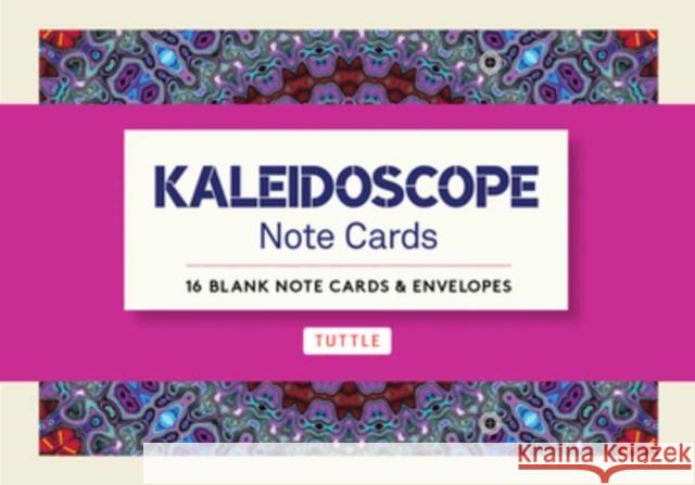 Kaleidoscope, 16 Note Cards: 16 Different Blank Cards with 17 Patterned Envelopes in a Keepsake Box! Tuttle Studio 9780804851985