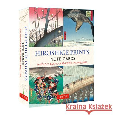 Hiroshige Prints, 16 Note Cards: 16 Different Blank Cards with 17 Patterned Envelopes (Woodblock Prints) Utagawa Hiroshige 9780804854412