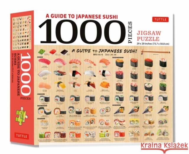 A Guide to Japanese Sushi - 1000 Piece Jigsaw Puzzle: Finished Size 29 in X 20 Inch (74 X 51 CM) Tuttle Publishing 9780804854481 Tuttle Publishing