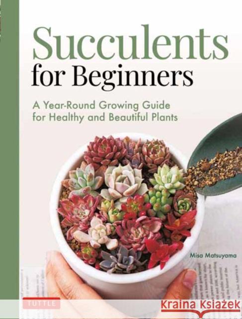 Succulents for Beginners: A Year-Round Growing Guide for Healthy and Beautiful Plants (Over 200 Photos and Illustrations) Matsuyama, Misa 9780804854603 Tuttle Publishing