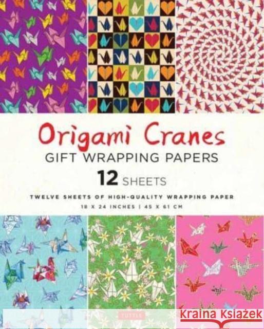 Origami Cranes Gift Wrapping Papers - 12 sheets: 18 x 24 inch (45 x 61 cm) Wrapping Paper  9780804854795 Tuttle Publishing