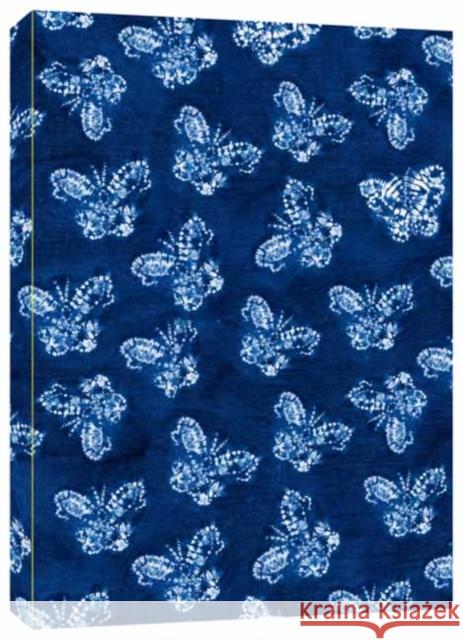 Shibori Indigo Butterflies Dotted Paperback Journal: Blank Notebook with Pocket Tuttle Studio 9780804855693 Tuttle Publishing