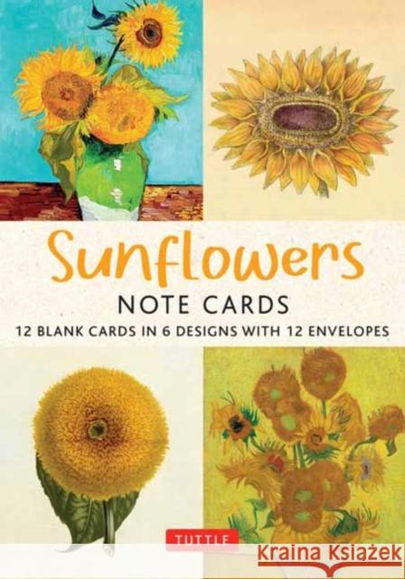 Sunflowers - 12 Blank Note Cards  9780804856690 Tuttle Publishing