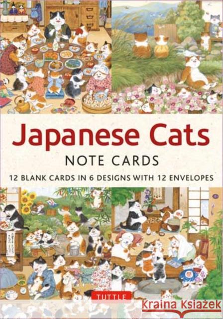 Japanese Cats - 12 Blank Note Cards Setsu Broderick 9780804857529