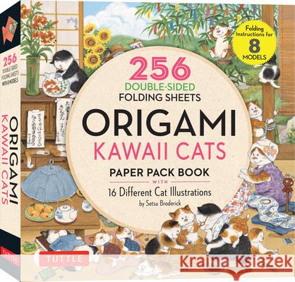 Origami Kawaii Cats Paper Pack Book Tuttle Studio 9780804859523 Tuttle Publishing