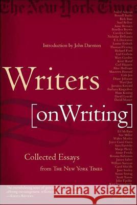 Writers on Writing Darnton, John 9780805070859