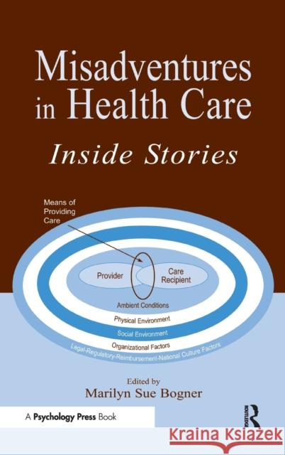 Misadventures in Health Care: Inside Stories Bogner, Marilyn Sue 9780805833775 Taylor & Francis
