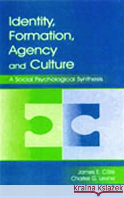 Identity, Formation, Agency, and Culture: A Social Psychological Synthesis Cote, James E. 9780805837964