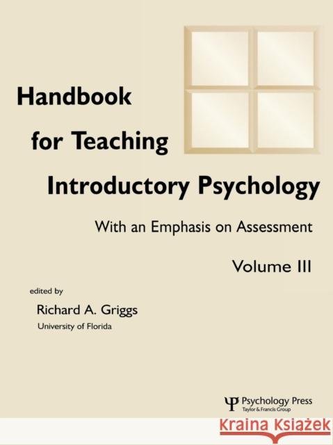 Handbook for Teaching Introductory Psychology: Volume Ii Hebl, Michelle Rae 9780805839210 Lawrence Erlbaum Associates