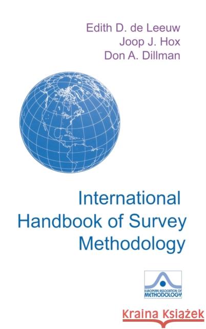 International Handbook of Survey Methodology Joop Hox Edith D Don Dillman 9780805857528