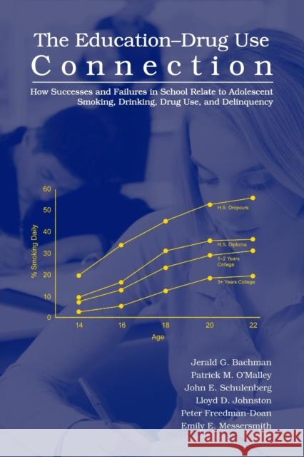 The Education-Drug Use Connection: How Successes and Failures in School Relate to Adolescent Smoking, Drinking, Drug Use, and Delinquency Bachman, Jerald G. 9780805861716 Lawrence Erlbaum Associates