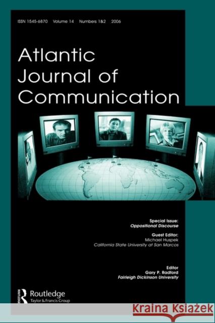 Oppositional Discourses Ajc V14 1&2    9780805893830 Taylor & Francis