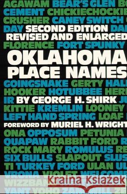 Oklahoma Place Names Georg Shirk Muriel H. Wright 9780806120287 