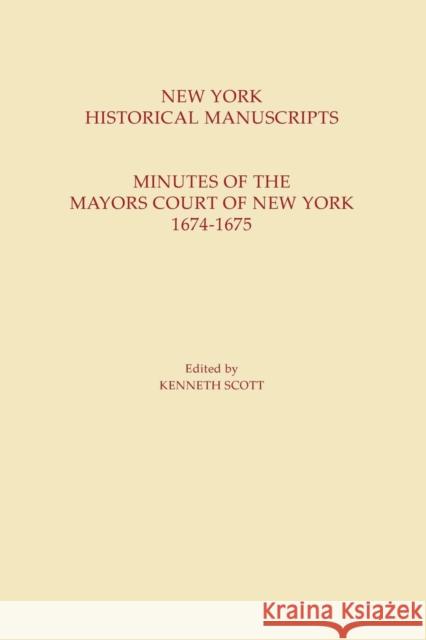 New York Historical Manuscripts  9780806310336 Syracuse University Press