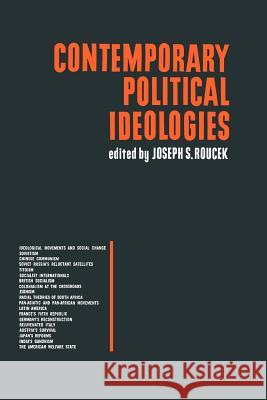 Contemporary Political Ideologies Joseph S Roucek 9780806529158 Philosophical Library