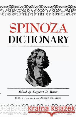 Spinoza Dictionary Dagobert D. Runes 9780806529646 Philosophical Library