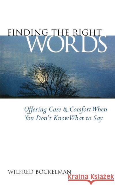 Finding the Right Words Bockelman, Wilfred 9780806624440
