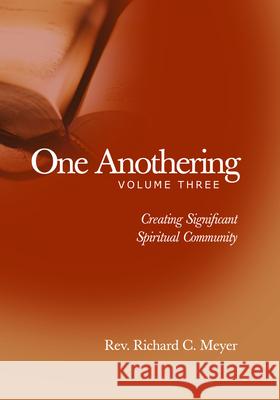 One Anothering: Creating Significant Spiritual Community Richard C. Meyer 9780806690575