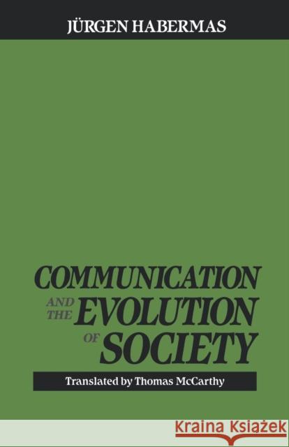 Communication & Evolution Habermas, Jurgen 9780807015131
