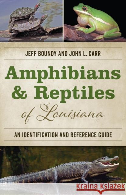 Amphibians and Reptiles of Louisiana: An Identification and Reference Guide Jeff Boundy John L. Carr 9780807165485 LSU Press