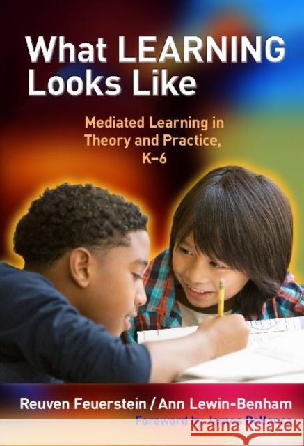 What Learning Looks Like: Mediated Learning in Theory and Practice, K-6 Feuerstein, Reuven 9780807753262 Teachers College Press