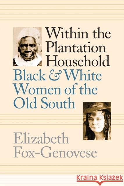 Within the Plantation Household: Black and White Women of the Old South Fox-Genovese, Elizabeth 9780807842324 University of North Carolina Press