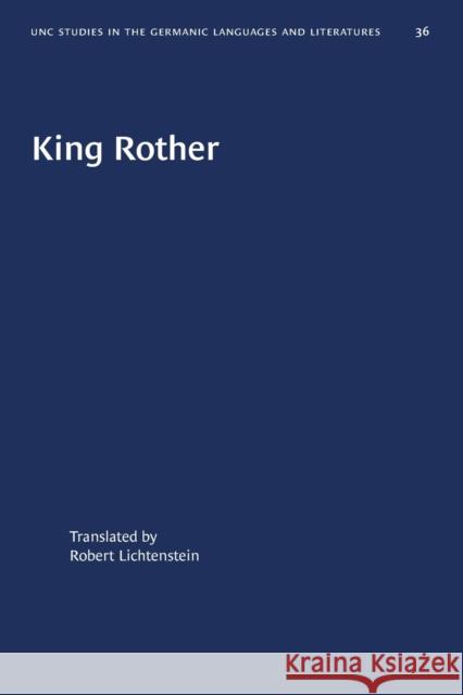 King Rother Robert Lichtenstein 9780807880364