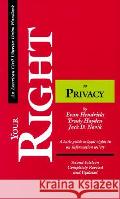Right to Privacy Hendricks 9780809316328