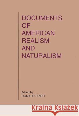 Documents of American Realism Pizer 9780809320967