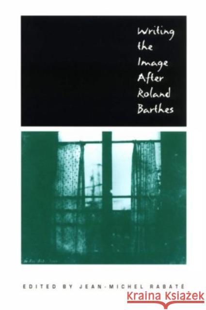 Writing the Image After Roland Barthes Jean-Michel Rabate 9780812215960