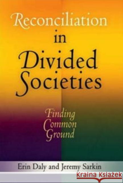 Reconciliation in Divided Societies: Finding Common Ground Daly, Erin 9780812221244 University of Pennsylvania Press