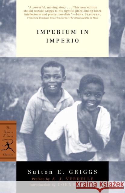 Imperium in Imperio Sutton Griggs Cornel West A. J. Verdelle 9780812971606