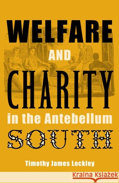 Welfare and Charity in the Antebellum South Timothy James Lockley 9780813034461 University Press of Florida