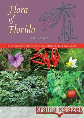 Flora of Florida, Volume VI: Dicotyledons, Convolvulaceae Through Paulowniaceae Richard P. Wunderlin Bruce F. Hansen Alan R. Franck 9780813056135 University Press of Florida