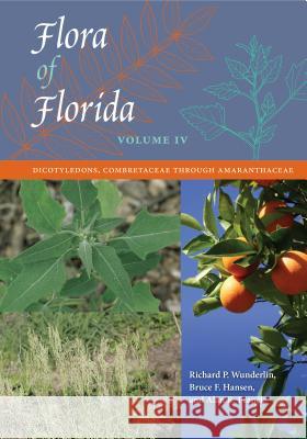 Flora of Florida, Volume IV: Dicotyledons, Combretaceae Through Amaranthaceae Wunderlin, Richard P. 9780813062488