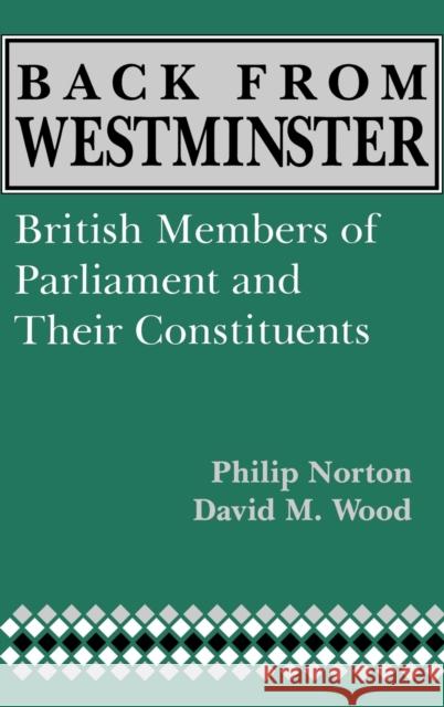 Back from Westminster Norton, Phillip 9780813118345 University Press of Kentucky