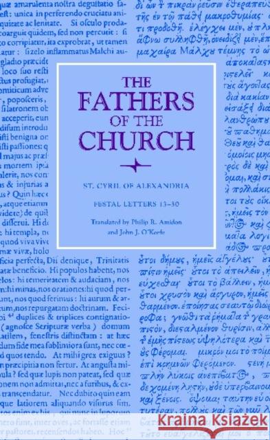 Festal Letters 13-30 Amidon, Phillip R. 9780813221847 Catholic University of America Press